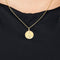 Pendentif Médaille double face Vierge et Jésus en or jaune 58 Facettes