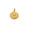 Pendentif Médaille double face Vierge et Jésus en or jaune 58 Facettes
