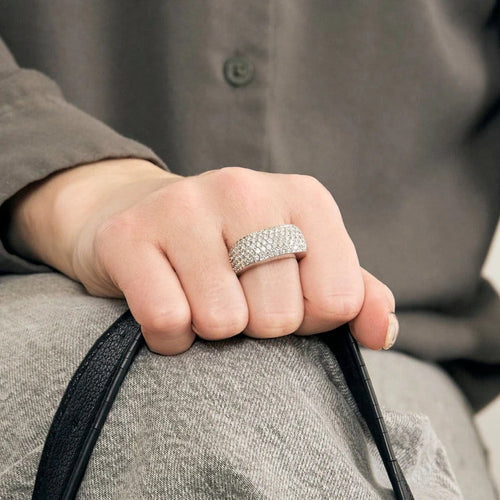 Bague 54 Mauboussin Sophia - Bague en or blanc 18K et diamants 58 Facettes P17L18