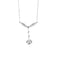 Collier Collier ancien en or blanc 18 carats et diamants 58 Facettes