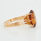 Bague 61 Bague en or jaune 18 carats sertie d’un quartz fumé 58 Facettes RÉF 9050/19