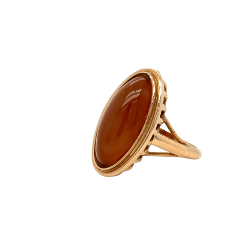 Bague 50 Bague en or jaune et quartz fumé 58 Facettes 6099/15