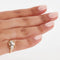 Bague 52 Bague en or rose et blanc 18 carats avec diamants 58 Facettes RÉF 11048/19