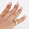 Bague 52 Bague en or rose et blanc 18 carats avec diamants 58 Facettes RÉF 11048/19
