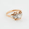 Bague 52 Bague en or rose et blanc 18 carats avec diamants 58 Facettes RÉF 11048/19
