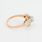Bague 52 Bague en or rose et blanc 18 carats avec diamants 58 Facettes RÉF 11048/19