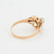 Bague 52 Bague en or rose et blanc 18 carats avec diamants 58 Facettes RÉF 11048/19