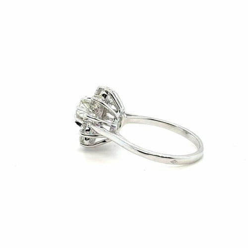 Bague 58 Bague marguerite en or blanc 18 carats et diamants 58 Facettes 1.0000304/2