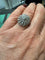 Bague 52 Bague fleur en or blanc 18 carats et diamants 58 Facettes 1.0000435/3