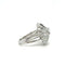 Bague 52 Bague fleur en or blanc 18 carats et diamants 58 Facettes 1.0000435/3