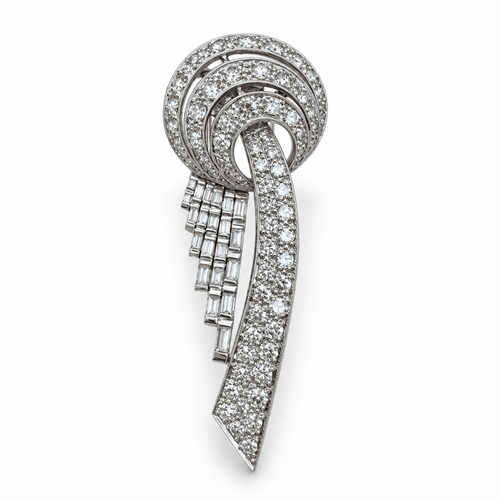 Broche Broche Art déco transformable en platine et diamants 58 Facettes 1.0000876/3