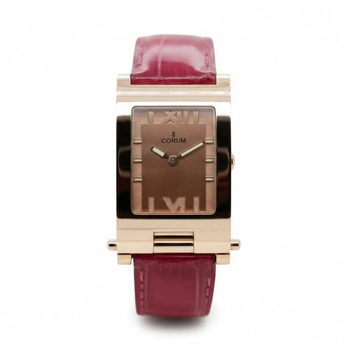 Montre Corum Tobogan Flip Up - Montre femme en or rose 18 carats quartz 58 Facettes 1.0000977/2