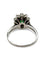 Bague 53 Bague en or blanc 18K avec émeraude 1 ct et diamants 0,80 ct 58 Facettes