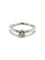 Bague 52.5 Bague solitaire en or blanc 18K avec diamant 0,30 ct 58 Facettes