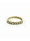 Bague 54 Demi-alliance - Bague en or jaune 18K et diamants 58 Facettes 00004901