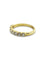 Bague 54 Demi-alliance - Bague en or jaune 18K et diamants 58 Facettes 00004901