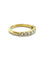 Bague 54 Demi-alliance - Bague en or jaune 18K et diamants 58 Facettes 00004901