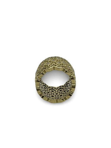 Bague 52 Bague vintage sertie de diamants en or jaune 18K 58 Facettes