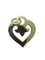 Pendentif OJ.Perrin - Pendentif cœur en or blanc 18K 58 Facettes 00009101