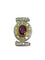 Broche Broche en or blanc 18K avec rubis 2,5 ct et diamants 1 ct 58 Facettes 47101