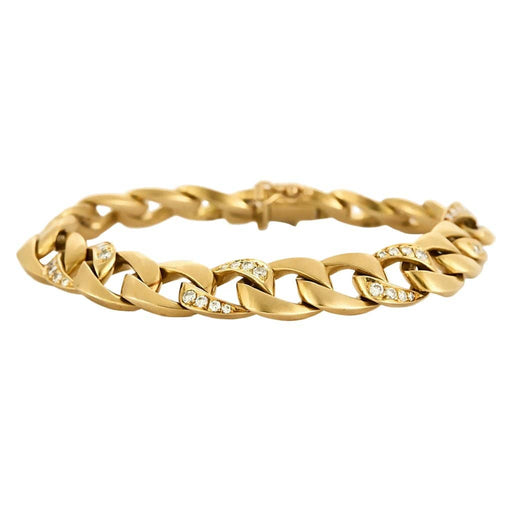 Bracelet Cartier x Georges Lenfant - Bracelet Bergame en or jaune et diamants 58 Facettes 58FC14-3