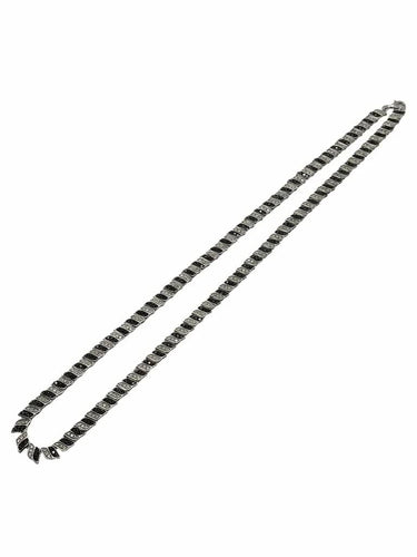 Collier Collier en or blanc 18K serti de diamants incolores et noirs 2 ct 58 Facettes 1113