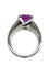 Bague 51 Bague en or blanc 18K sertie d’un saphir rose 3 ct 58 Facettes 416