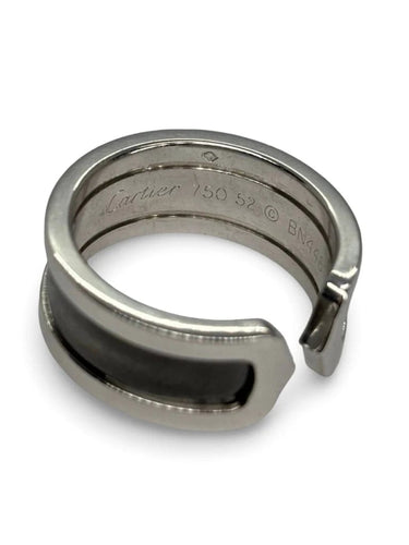 Bague 52 Cartier C de Cartier - Bague en or blanc 18K 58 Facettes 1061