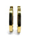 Boucles d'oreilles Créoles en or jaune 18K serties de diamants 0,50 ct 58 Facettes 1153