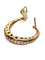 Boucles d'oreilles Boucles d'oreilles en or rose 18K serties de diamants 1,2 ct 58 Facettes