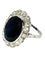 Bague 53 Bague en platine 950 avec saphir 4 ct et diamants 0,50 ct 58 Facettes 1290