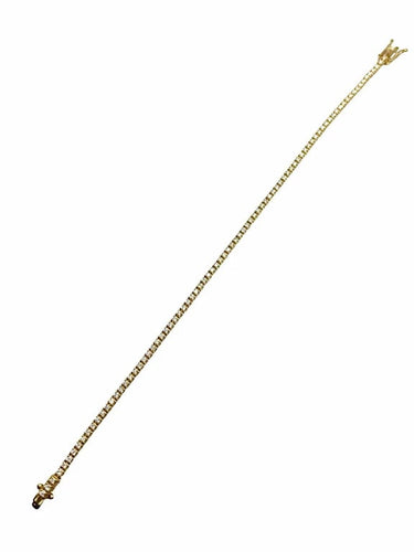 Bracelet Bracelet rivière en or jaune 18k serti de diamants 1,02 ct 58 Facettes 1249