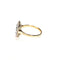 Bague 51.5 Bague ancienne - Topaze bleue et diamants en or rose 58 Facettes LMB-330