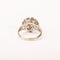 Bague 54 Bague fleur ciselée en or gris 18K et diamants 58 Facettes