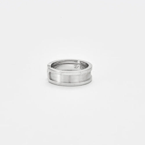 Bague 51 Cartier - Bague C en or blanc 58 Facettes