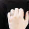 Bague 54 Augis - Bague vintage Médaille d’amour en or blanc, rubis et diamant 58 Facettes