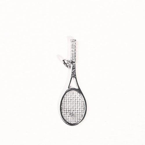 Pendentif Pendentif raquette de tennis en or blanc et diamant 58 Facettes