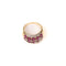 Bague 52 Bague bandeau pavée de rubis et diamants en or jaune 18K 58 Facettes 269