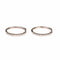 Boucles d'oreilles Boucles d’oreilles créoles en or blanc 18K et diamants 58 Facettes