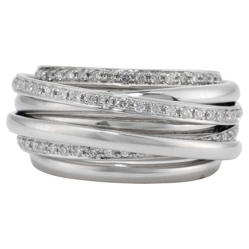 Bague 55 De Grisogono Allegra - Bague en or blanc 18k et diamants 58 Facettes