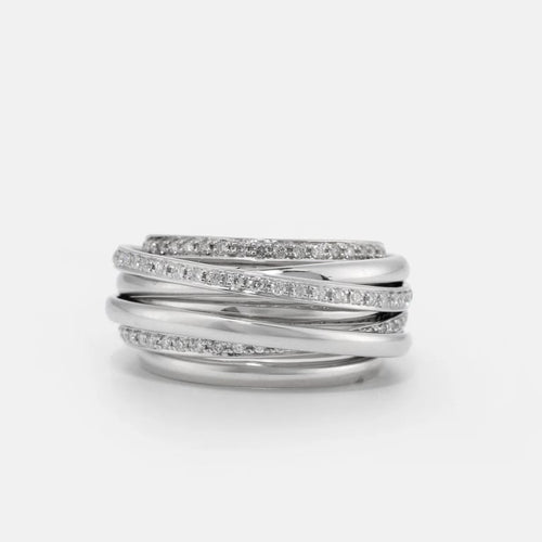 Bague 55 De Grisogono Allegra - Bague en or blanc 18k et diamants 58 Facettes