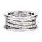 Bague 54 Bvlgari B.Zero1 - Bague en or blanc 18k et diamants 58 Facettes