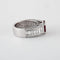 Bague 53 Bague en or gris avec rubis et diamants 58 Facettes