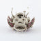 Broche Broche « Coccinelle » en or blanc avec rubis, tsavorites et diamants 58 Facettes
