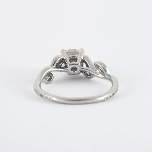 Bague 50 De Beers - Bague feuillage en platine 950 et diamants 58 Facettes 1.13209