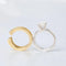 Bague 60 Bague solitaire entourage diamants en or gris et or jaune 18k 58 Facettes 1