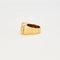 Bague 52 Bague tank Art déco à pont en or jaune 18k 58 Facettes
