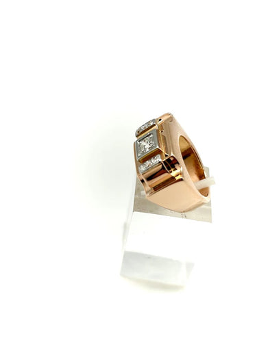 Bague 51 Bague Art déco en or 18k 58 Facettes M8645