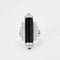 Bague 55 Bague style Art déco en or blanc 18k, diamants, onyx et rubis 58 Facettes Mac 30