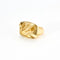 Bague 53 Bague en or jaune 18k sertie d’une citrine fumée 58 Facettes M8888